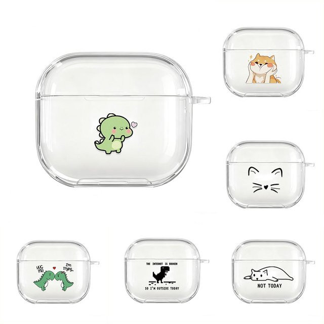 Stoßfeste TPU-Schutzhülle für Apple AirPods 4, AirPods Pro 1 2 3, transparent - Bild 1
