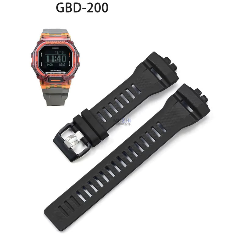 Casio Uhrenarmband Silikon, Schwarz, Herren - Bild 4