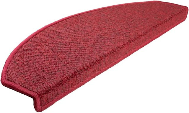 vidaXL Treppenmatten 15 Stück, Rot, selbstklebend und rutschfest, B: 65 cm, T: 24 cm, H: 4 cm - Bild 1