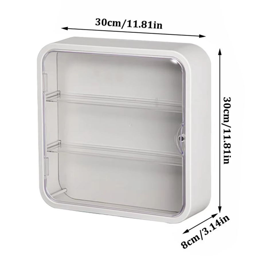 Staubdichte Wandmontage Vitrine für Blind Box Figuren und Puppen in Grün und Transparent - Bild 2