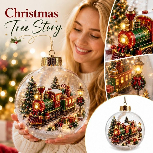 Cilili Weihnachtsdekoration mit Lichterkette in Braun und Multicolour zum Aufhängen - Bild 1