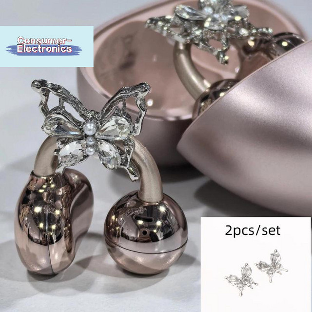SD&HI Clip-on-Ohrhörer-Zubehör, Zirkonia, silver, 2 Stück - Bild 1