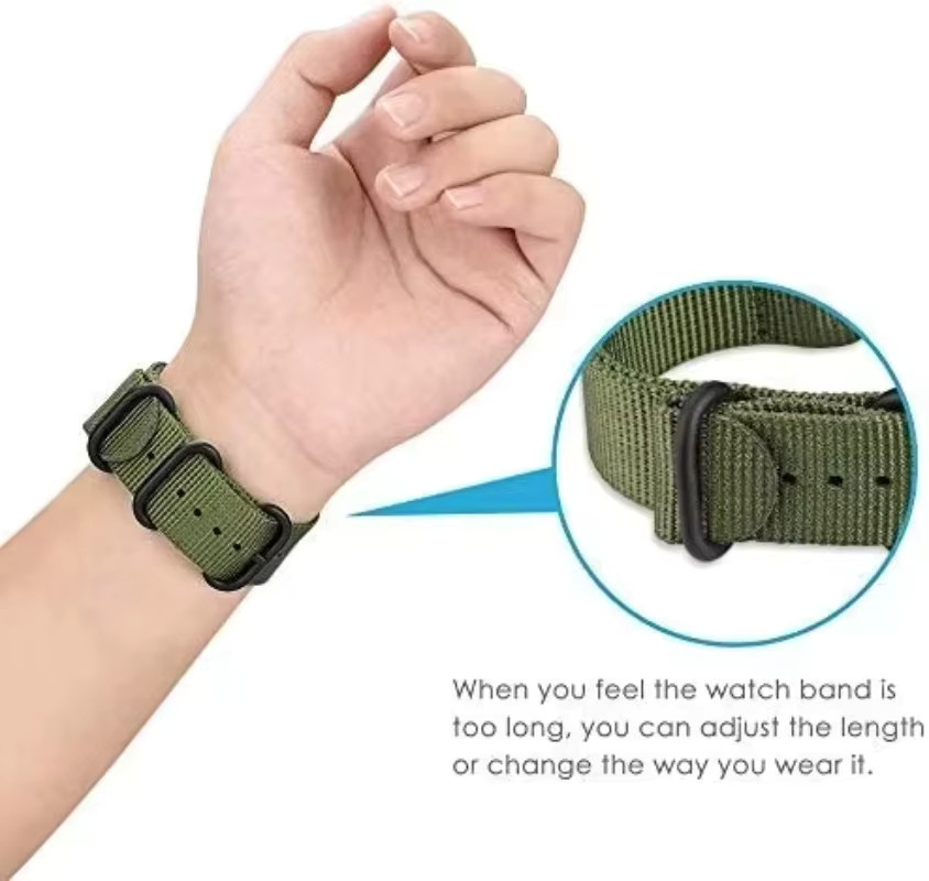 Samsung Uhrenarmband Nylon, Schwarz, Unisex - Bild 3