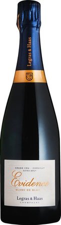 Legras & Haas Champagne L'Evidence Grand Cru Blanc de Blancs, Extra Brut, Chardonnay, 0,75 l