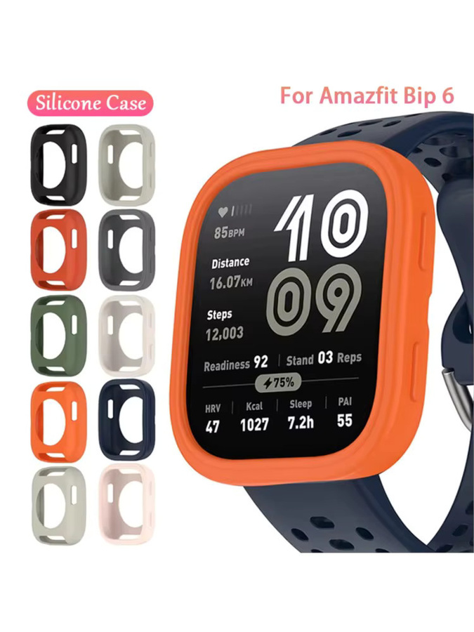 Silikonhülle für Amazfit Bip 6, Schwarz, Unisex - Bild 3