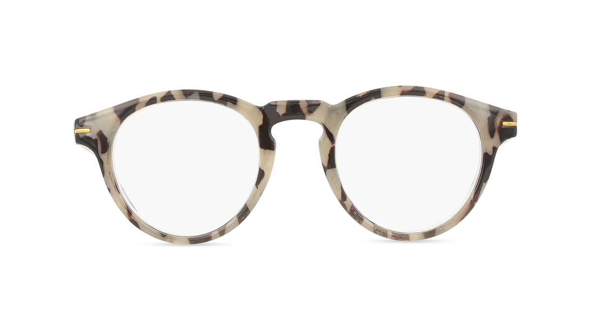 I Need You Unisex-Brille, Vollrand, Panto, Kunststoff, grau, multicolour - Bild 1