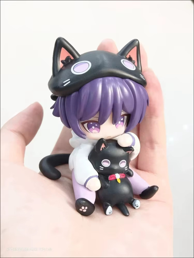 miHoYo Genshin Impact Wanderer Märchenhafte Katze Q-Version, Anime-Figur, Scaramouche-Puppe - Bild 1