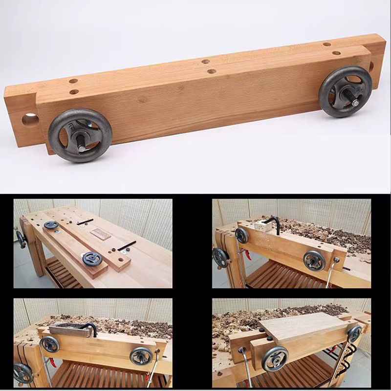 GZRUOMU WB-8513 Multifunktionaler Tischfräs-Arbeitstisch mit Doppel-Schraubzwingen für die Holzbearbeitung - Bild 2