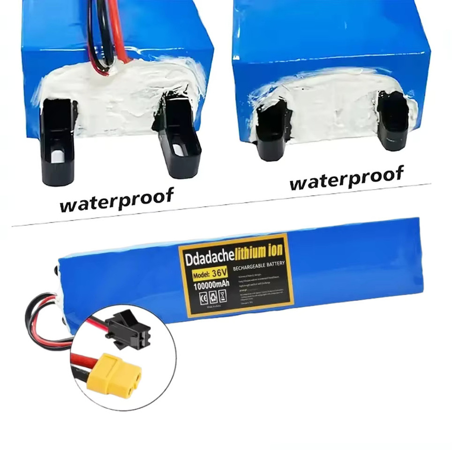 Ddadache Lithium-Ionen-Akku 36V 10S3P 100000mAh mit BMS und XT60+JST-Anschluss in Blau für Elektroroller und E-Bikes - Bild 3