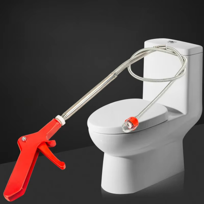 PDQ Toilettenentstopper-Werkzeug und Abfluss-Entsperrungsset in Rot - Bild 3
