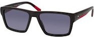 Tommy Hilfiger TH 2324/S Sonnenbrille, Quadratisch, Vollrand, Kunststoff, Herren, black grey - Bild 1