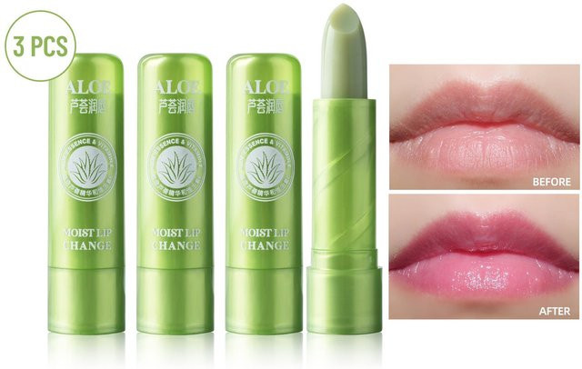 LAMUSELAND Beauty Aloe Vera Farbwechsel-Lippenbalsam, beige, glänzend - Bild 1