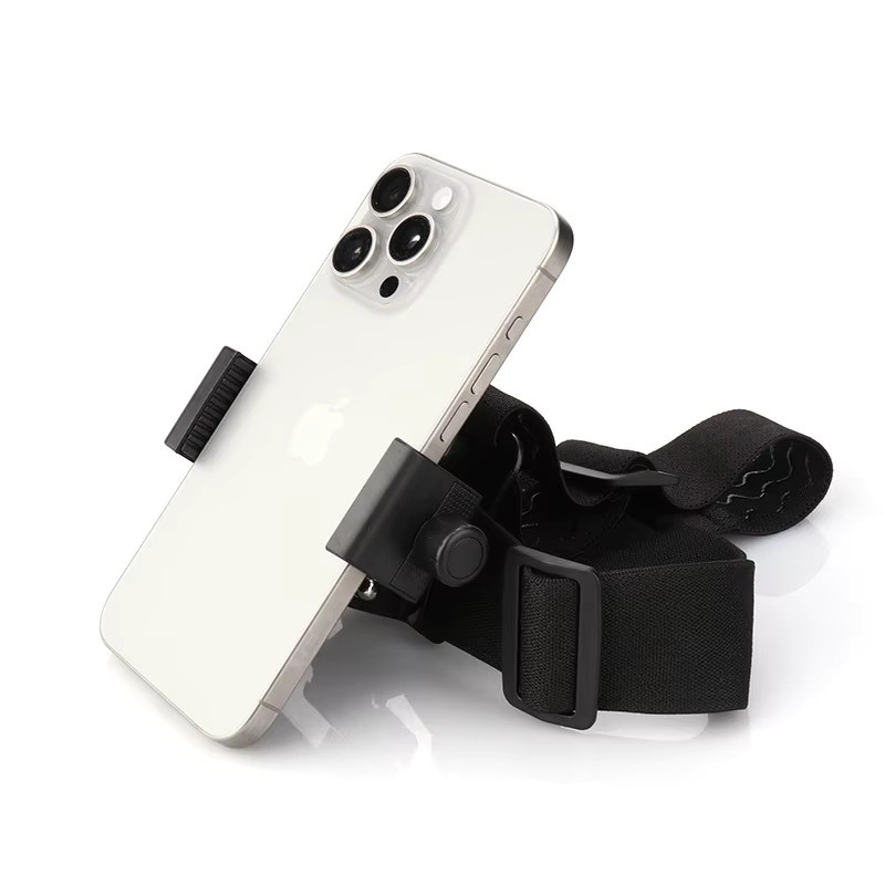 OUYUANSU Kopfmontierte Telefonhalterung für First-Person-Perspektive in Schwarz - Bild 2