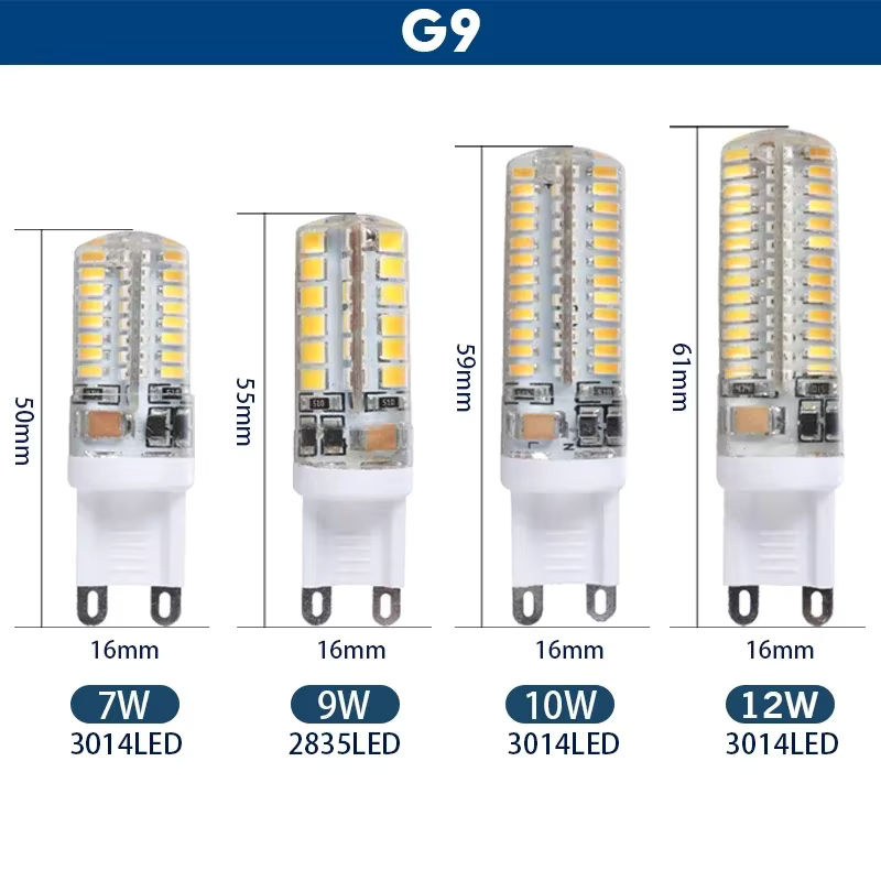 10er Set G9 LED Leuchtmittel Warmweiß 360 Grad Ersatz für Halogenlampen AC 220V - Bild 2