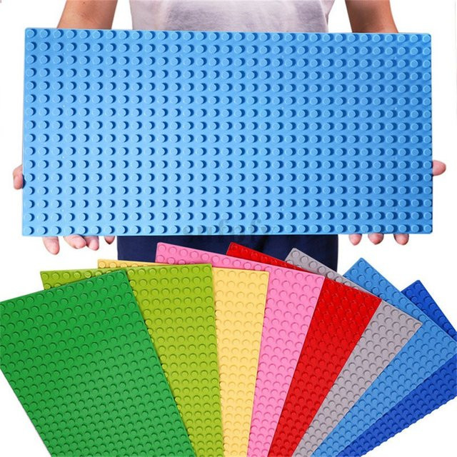 Supfy Grundplatte 16*32 Punkte, Bausteine Grundplatte, Orange - Bild 1