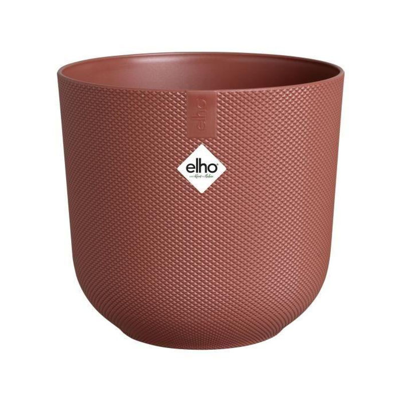ELHO Jazz Rond Blumentopf aus Kunststoff, Rot, Durchmesser: 29,5 cm, Höhe: 27 cm - Bild 3