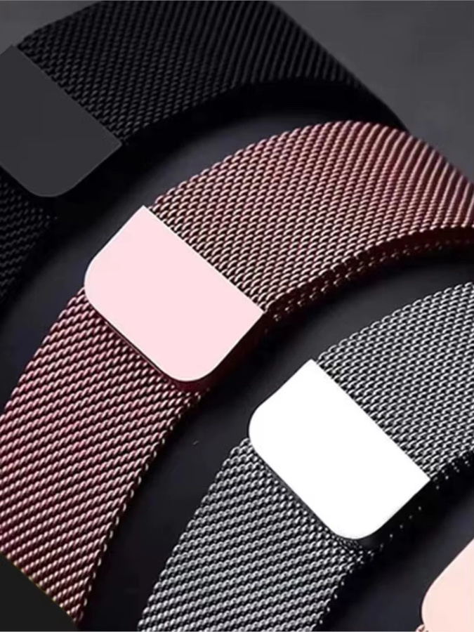 Uhrenarmband Edelstahl, Milanaise, Silber, Unisex, für Samsung Galaxy Fit 3 - Bild 6