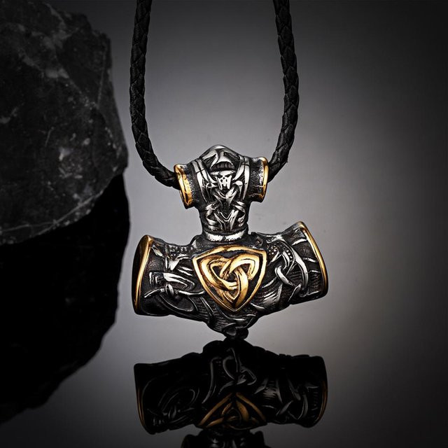 YIRAN Jewelry Halskette Edelstahl, Schwarz, 60 cm, Herren - Bild 1