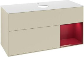 V&B Waschtischunterschrank Finion in Silbergrau lackiert, Breite: 120 cm, Tiefe: 50,1 cm, Höhe: 50,1 cm - Bild 1