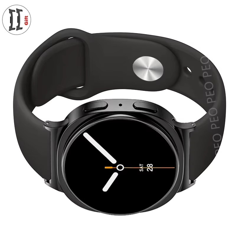 Samsung Uhrenarmband Silikon, Schwarz, Galaxy Watch 8, 40 mm, 44 mm - Bild 5