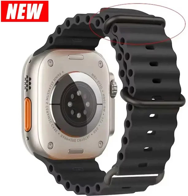 Uhrenarmband Ocean Band, Silikon, Schwarz, Unisex - Bild 1