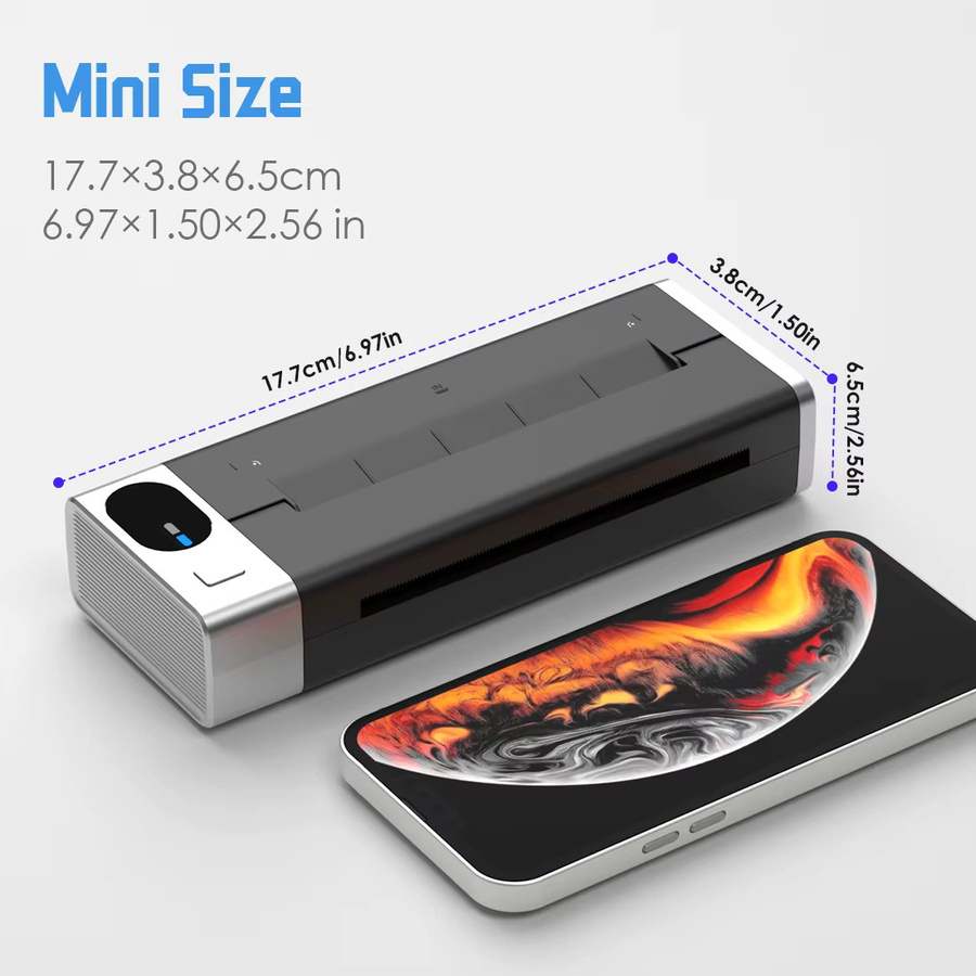 KVM Tragbarer Tattoo-Schablonendrucker, Bluetooth, 1500mAh - Bild 2