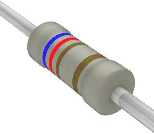 TE Connectivity 1622539-1 Metallschicht-Widerstand 620 Ohm axial bedrahtet 0,6W 0,01% multicolor - Bild 1