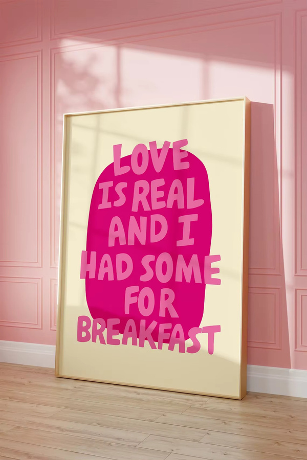 Wandbild von SHENCHEN mit humorvollem Zitat in Rosa im Retro-Stil - Bild 2
