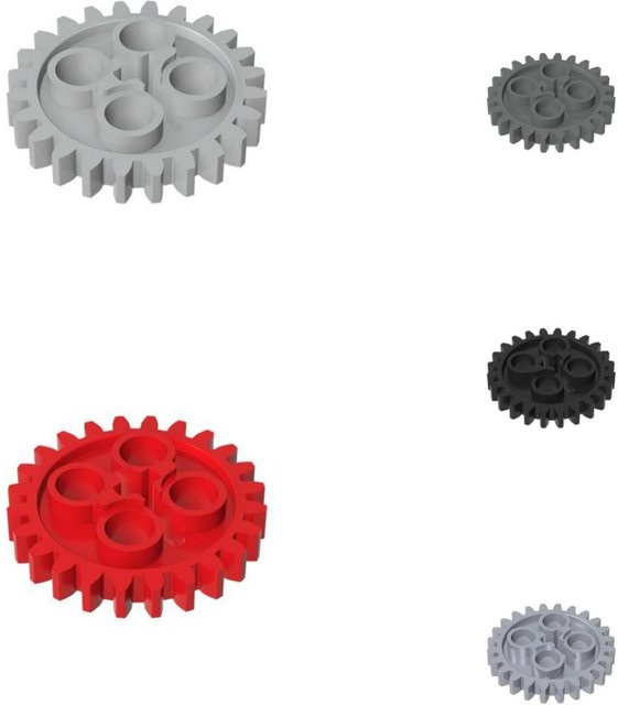 Yiran toy Zahnrad 24 Zähne, 2. Version Achsloch Steine, 10-teiliges Set - Bild 1