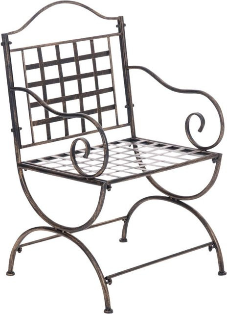 TPFGarden Gartenstuhl Loma in Bronze aus pulverbeschichtetem Stahl - Bild 1