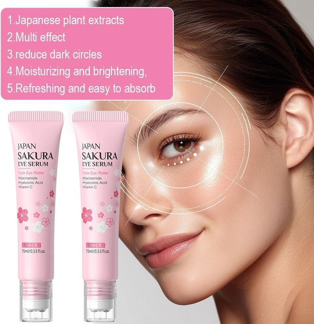 LAIKOU Sakura Augenserum, 15 ml, Unisex - Bild 1