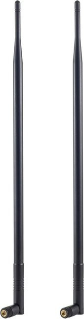 NOWEPOCH Dual Band WLAN Antenne 12 dBi für 2,4 GHz und 5,8 GHz mit RP-SMA Stecker in Schwarz - Bild 1