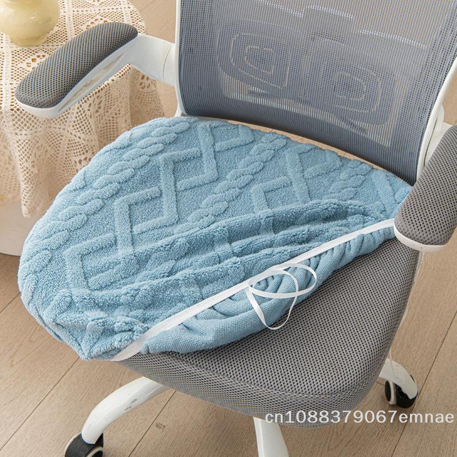 Waschbarer Stretch-Bürostuhlbezug von JETTING in Blau, elastischer Schonbezug für Computerstühle und Sessel - Bild 1