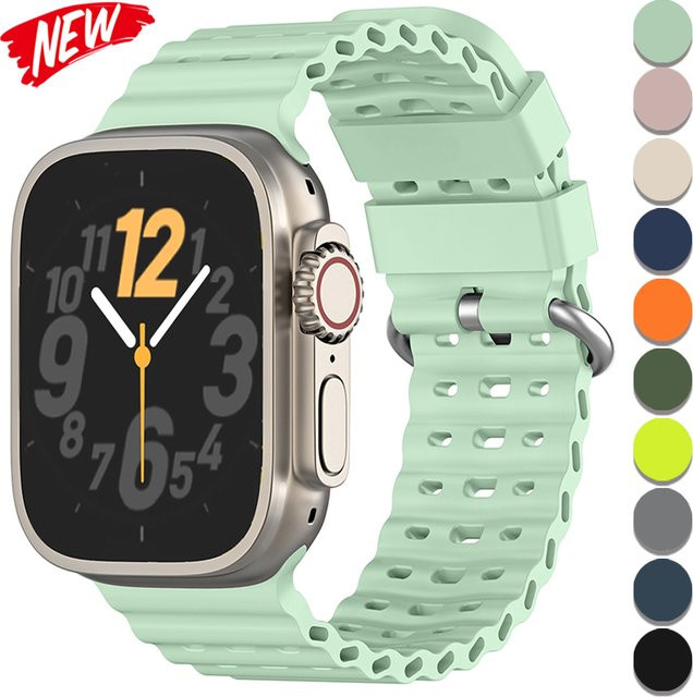 CAOWTAN Uhrenarmband Silikon, Weiß, Unisex - Bild 1