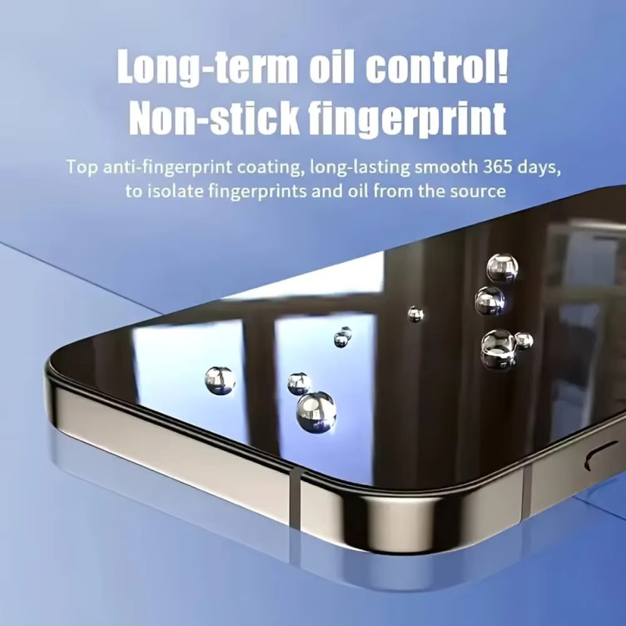 DIXSG 4er Set 9D Full Cover Displayschutzfolie aus gehärtetem Glas für iPhone 11 12 13 14 15 16 Pro Max Plus und SE, transparent - Bild 5