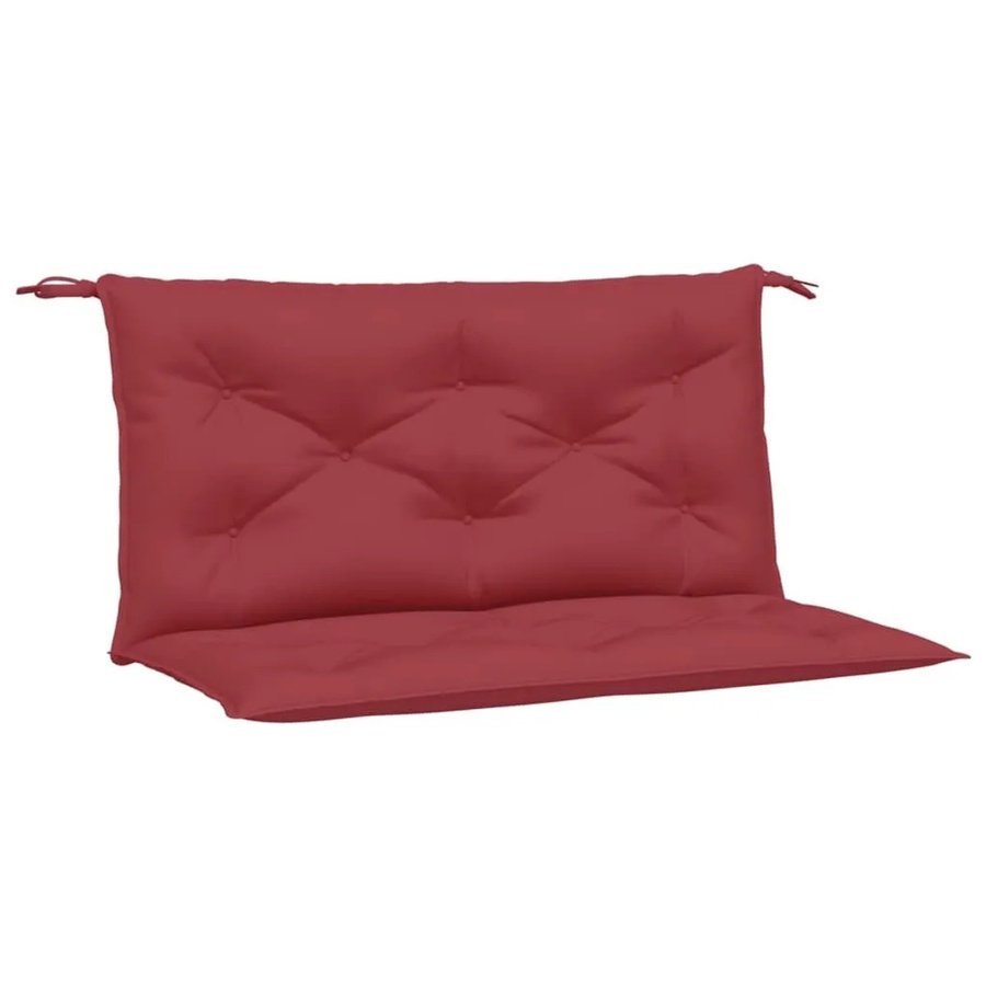 vidaXL Gartenbank-Auflagen 2er-Set Weinrot aus wasserabweisendem Oxford-Gewebe B/T/H: 100 x 50 x 7 cm - Bild 2