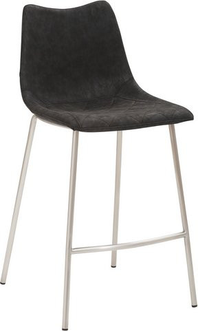 Mayer Sitzmöbel Barhocker 1175 in Schwarz mit Kunstleder und Metallgestell, B/H/T: 47 x 95,5 x 51 cm - Bild 1