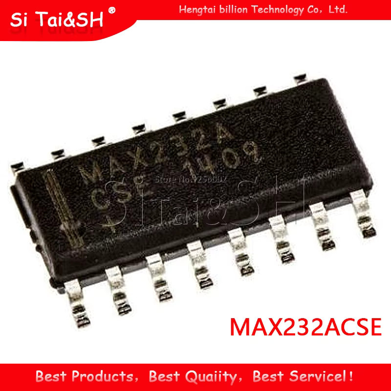10er Set MAX232 SOP16 IC Chips in Schwarz von Si Tai&SH - Bild 2