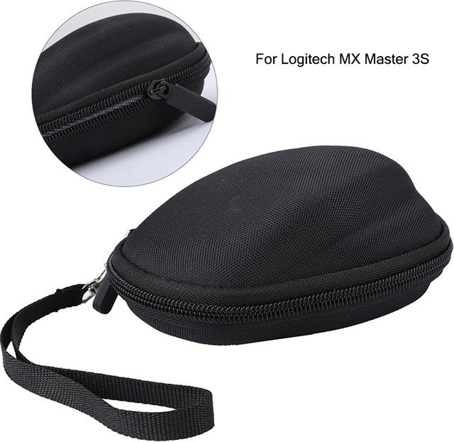 Stoßfeste und wasserdichte Shell Gaming Mouse Aufbewahrungsbox für Logitech MX Master 3S in Schwarz - Bild 1