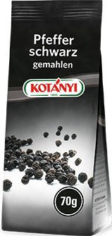 Kotanyi Pfeffer schwarz gemahlen 70 g - Bild 1