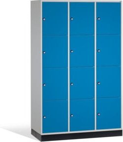 C+P Schließfachschrank Intro XL mit 12 Fächern, Front Lichtblau und Korpus Lichtgrau, H: 195,0 cm, B: 122,0 cm, T: 60,0 cm - Bild 1