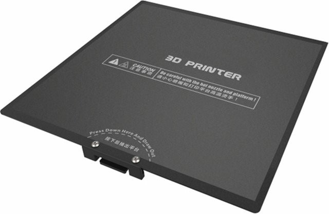 Flashforge Adventurer 3 Flexible Bauplatte für FDM 3D-Drucker, abnehmbare Bauoberfläche in Schwarz - Bild 1