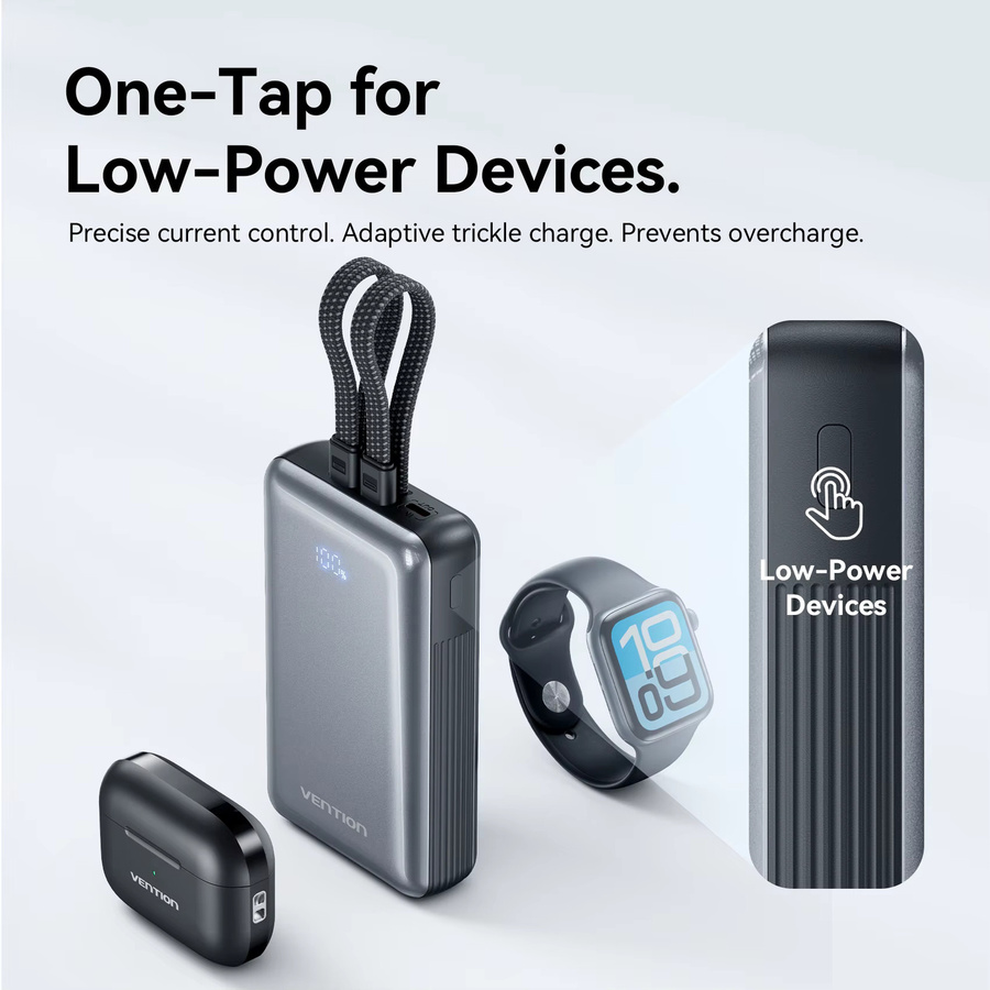 Vention Powerbank mit 20000mAh und 35W PD Schnellladung in Grau - Bild 5