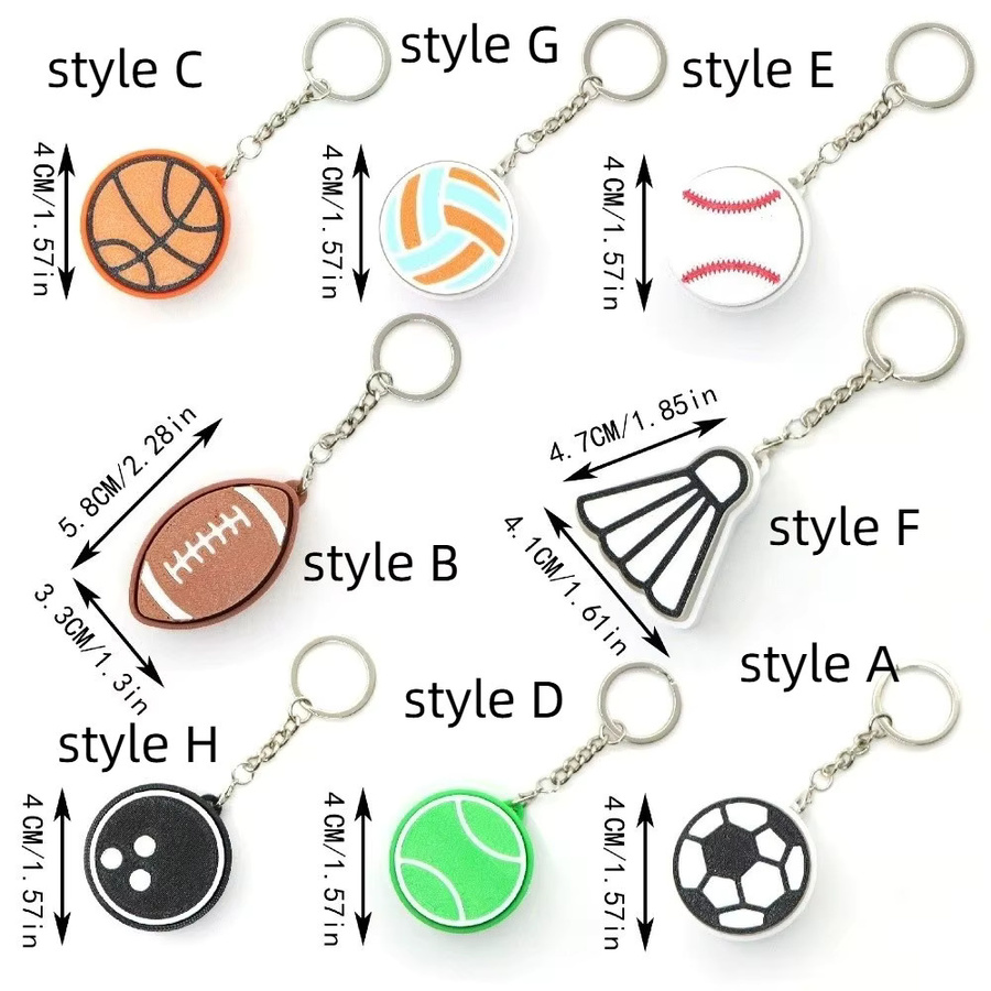 TLXT Schlüsselanhänger, Ball-Tastatur, Bunt, Unisex - Bild 4