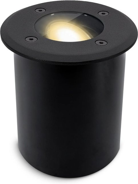 SSC-LUXon Juavi Bodeneinbauleuchte Schwarz IP67 mit LED GU10 3W Warmweiß Fahrbar - Bild 1