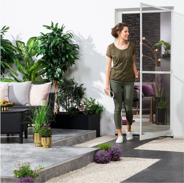 Insektenschutz-Türbausatz MASTER SLIM+ von Hecht International aus Aluminium in Weiß, Breite: 120 cm, Höhe: 240 cm - Bild 1