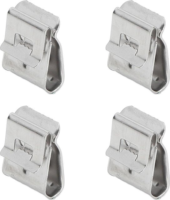 50 Stück PV-Panel-Drahtklemmen aus Edelstahl in Silber für Photovoltaik-Kabelclips von Sonoff zur Befestigung von 2-6mm² Elektrokabeln - Bild 1