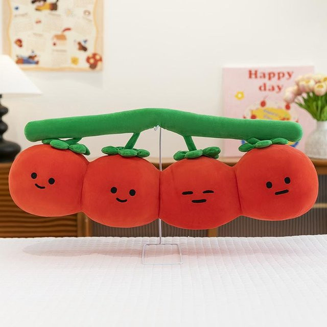 Tomatenpuppe Plüschtier Pflanzen-Serie, Puppe, Kinderschlafkissen - Bild 1