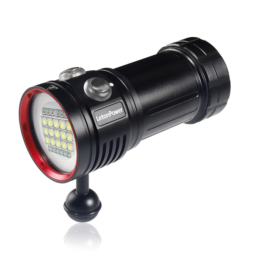 LetonPower L15 Unterwasser-Tauchlampe mit 20000 Lumen, Schwarz, wasserdicht bis 100m - Bild 6