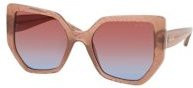 Guess GU 00153 Sonnenbrille, Quadratisch, Vollrand, Kunststoff, Damen, Beige, Brown - Bild 1